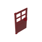 GDS-876 - Door 1 x 4 x 6 with 4 Panes and Stud Handle