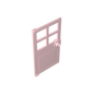 GDS-876 - Door 1 x 4 x 6 with 4 Panes and Stud Handle