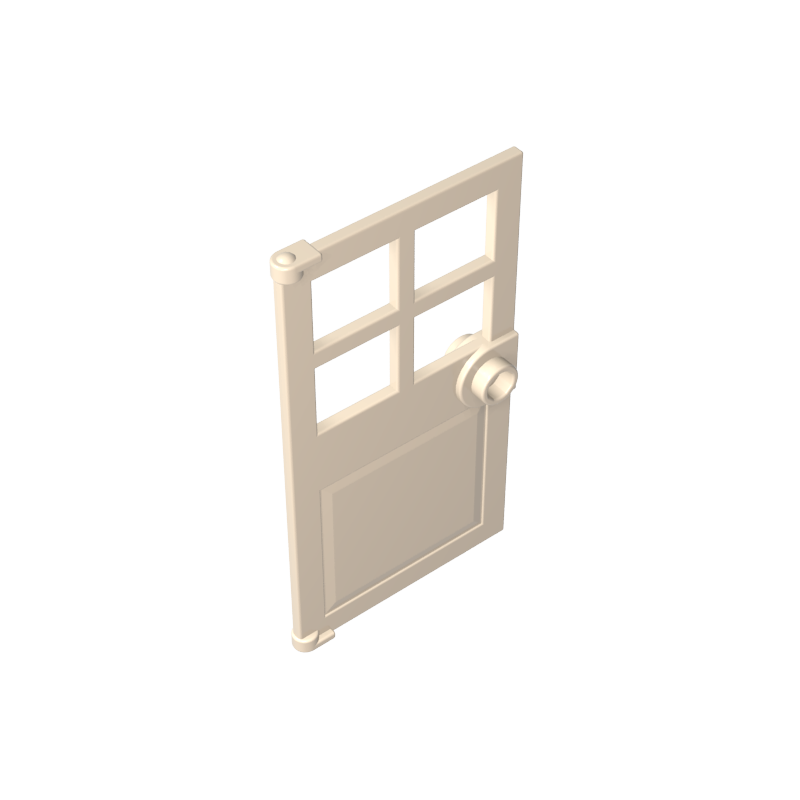 GDS-876 - Door 1 x 4 x 6 with 4 Panes and Stud Handle