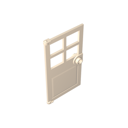 GDS-876 - Door 1 x 4 x 6 with 4 Panes and Stud Handle