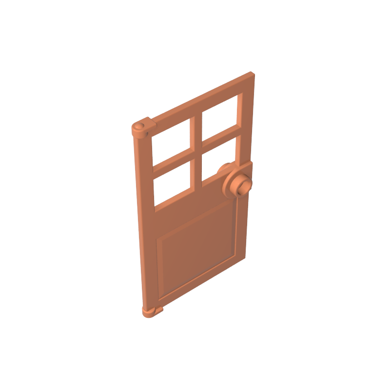 GDS-876 - Door 1 x 4 x 6 with 4 Panes and Stud Handle