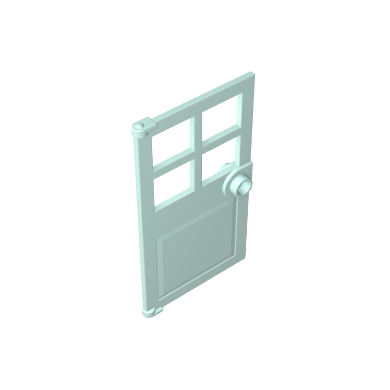 GDS-876 - Door 1 x 4 x 6 with 4 Panes and Stud Handle