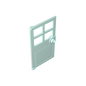 GDS-876 - Door 1 x 4 x 6 with 4 Panes and Stud Handle