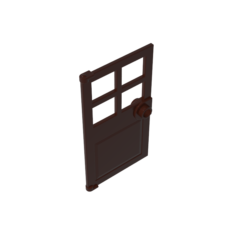 GDS-876 - Door 1 x 4 x 6 with 4 Panes and Stud Handle