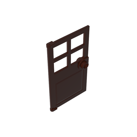 GDS-876 - Door 1 x 4 x 6 with 4 Panes and Stud Handle