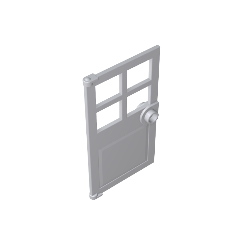 GDS-876 - Door 1 x 4 x 6 with 4 Panes and Stud Handle