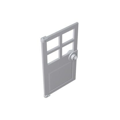 GDS-876 - Door 1 x 4 x 6 with 4 Panes and Stud Handle