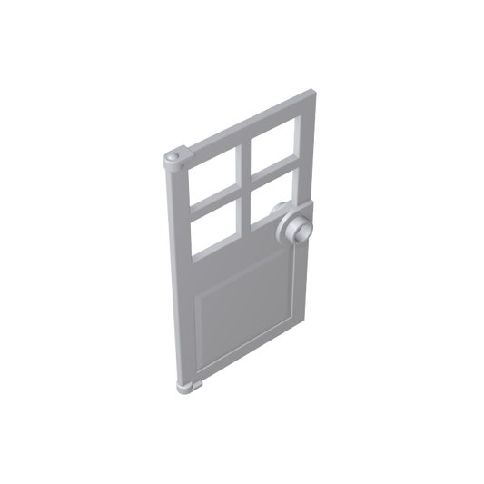 GDS-876 - Door 1 x 4 x 6 with 4 Panes and Stud Handle