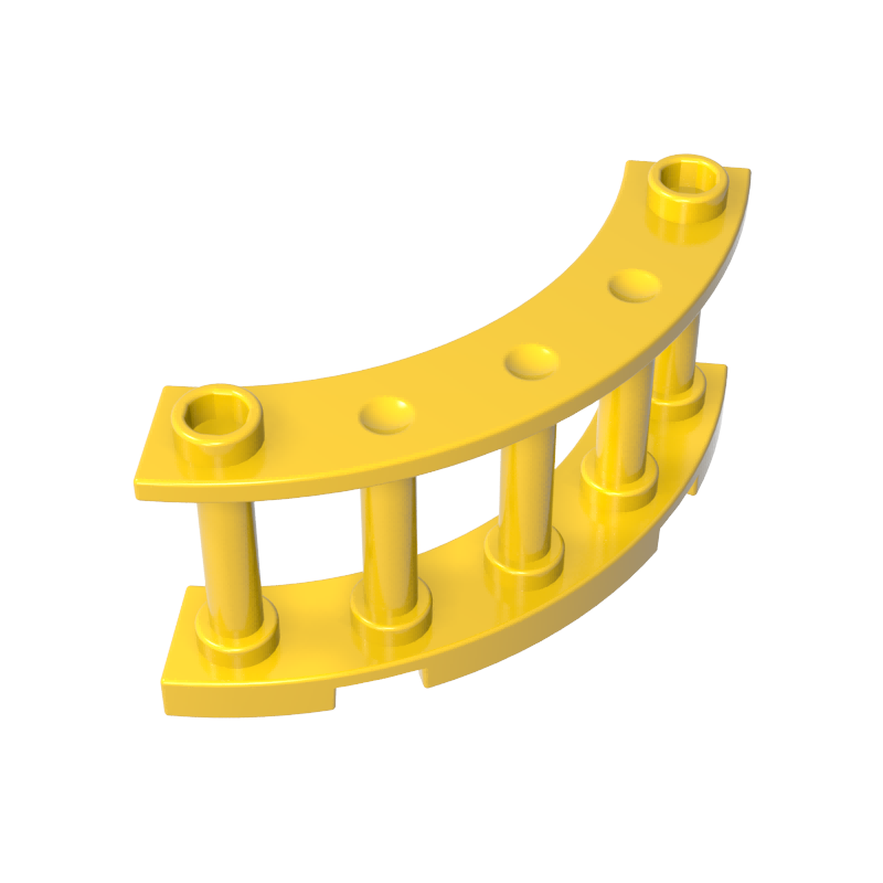 GDS-880 - Fence Spindled 4 x 4 x 2 Quarter Round with 2 Studs
