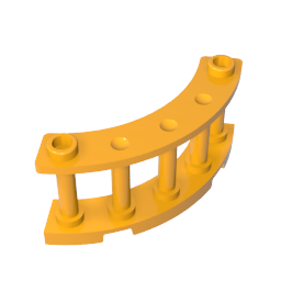 GDS-880 - Fence Spindled 4 x 4 x 2 Quarter Round with 2 Studs