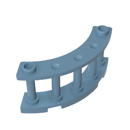 GDS-880 - Fence Spindled 4 x 4 x 2 Quarter Round with 2 Studs