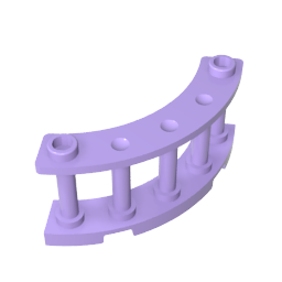 GDS-880 - Fence Spindled 4 x 4 x 2 Quarter Round with 2 Studs
