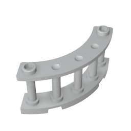 GDS-880 - Fence Spindled 4 x 4 x 2 Quarter Round with 2 Studs