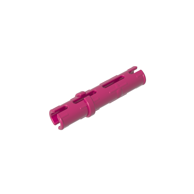 GDS-888 - Technic Pin Long with Friction Ridges Lengthwise, 2 Center Slots