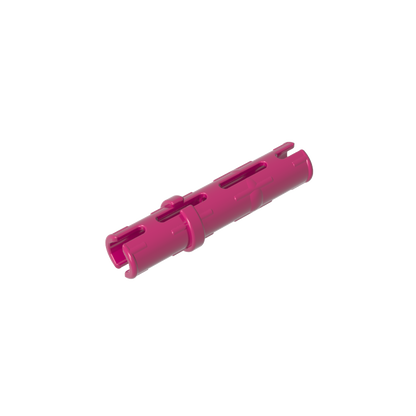 GDS-888 - Technic Pin Long with Friction Ridges Lengthwise, 2 Center Slots