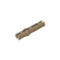 GDS-888 - Technic Pin Long with Friction Ridges Lengthwise, 2 Center Slots