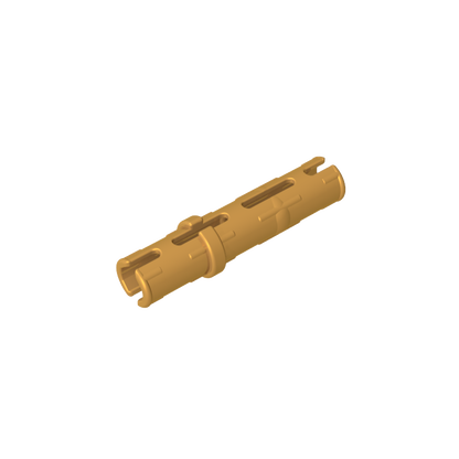 GDS-888 - Technic Pin Long with Friction Ridges Lengthwise, 2 Center Slots