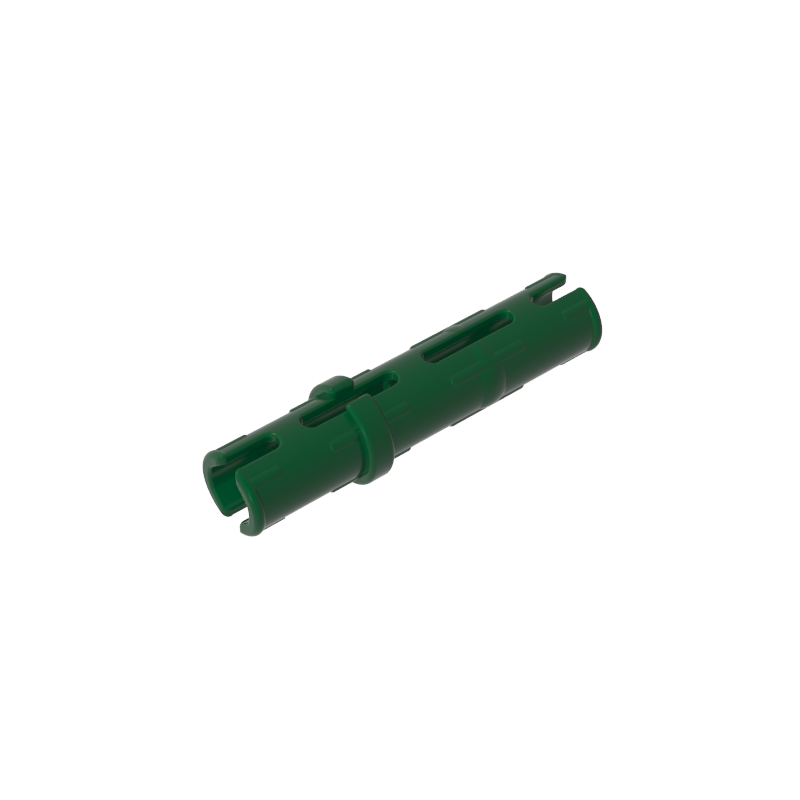 GDS-888 - Technic Pin Long with Friction Ridges Lengthwise, 2 Center Slots