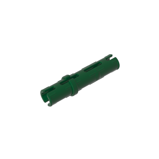 GDS-888 - Technic Pin Long with Friction Ridges Lengthwise, 2 Center Slots