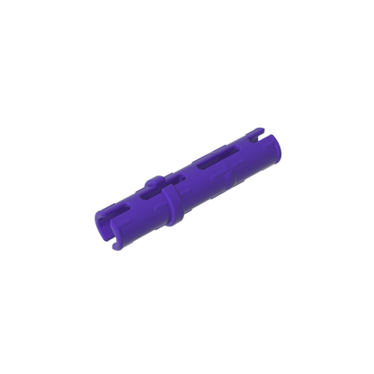 GDS-888 - Technic Pin Long with Friction Ridges Lengthwise, 2 Center Slots
