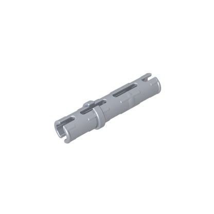 GDS-888 - Technic Pin Long with Friction Ridges Lengthwise, 2 Center Slots