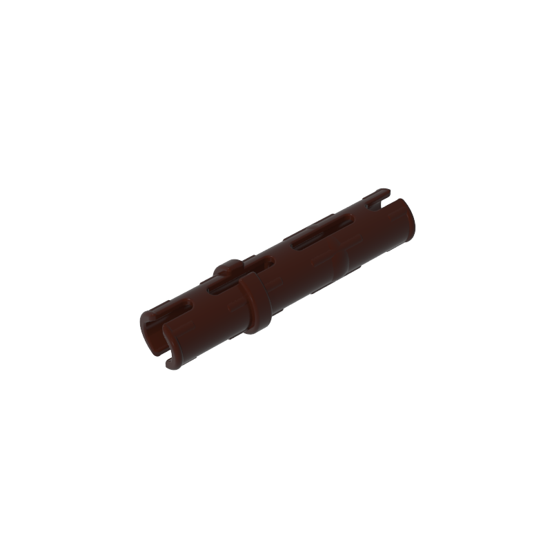 GDS-888 - Technic Pin Long with Friction Ridges Lengthwise, 2 Center Slots
