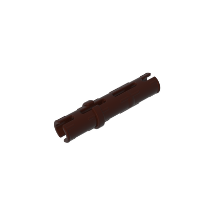 GDS-888 - Technic Pin Long with Friction Ridges Lengthwise, 2 Center Slots