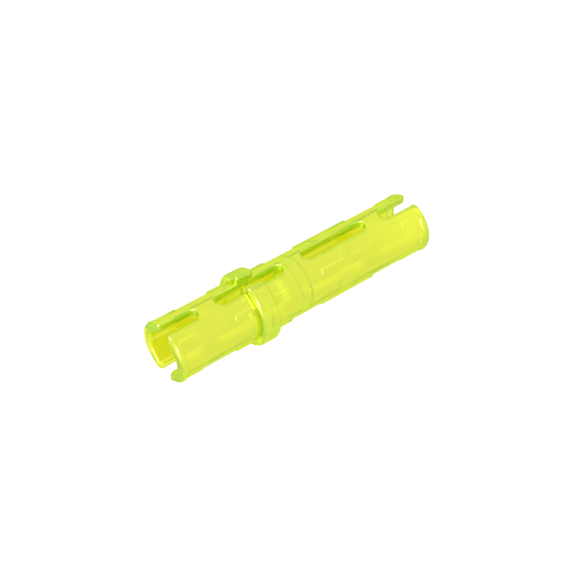 GDS-888 - Technic Pin Long with Friction Ridges Lengthwise, 2 Center Slots