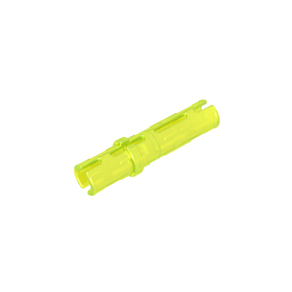 GDS-888 - Technic Pin Long with Friction Ridges Lengthwise, 2 Center Slots