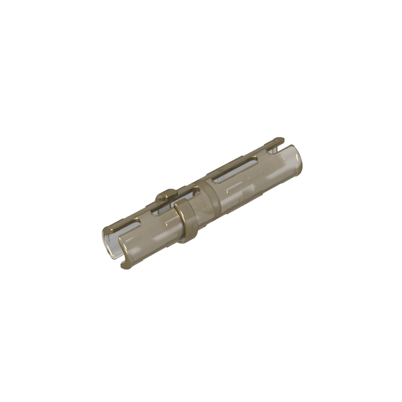 GDS-888 - Technic Pin Long with Friction Ridges Lengthwise, 2 Center Slots