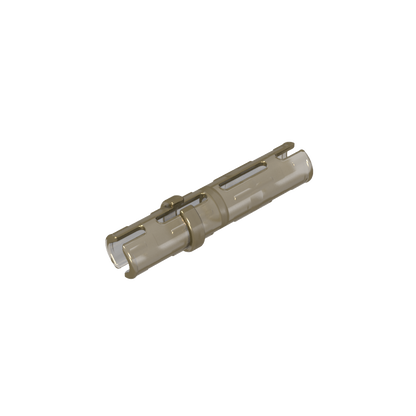 GDS-888 - Technic Pin Long with Friction Ridges Lengthwise, 2 Center Slots