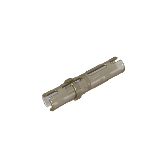 GDS-888 - Technic Pin Long with Friction Ridges Lengthwise, 2 Center Slots