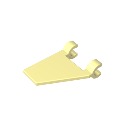 GDS-895 - Flag 2 x 2 Trapezoid with 2 Clips [Thick U Clips]