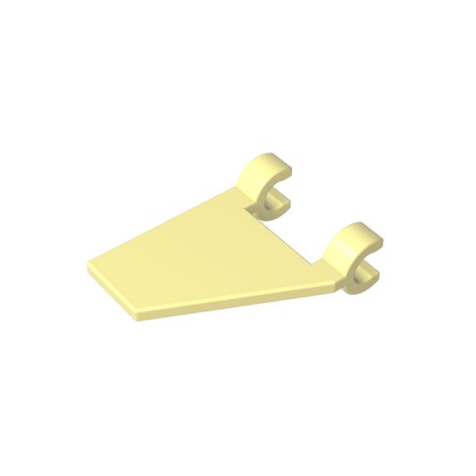 GDS-895 - Flag 2 x 2 Trapezoid with 2 Clips [Thick U Clips]