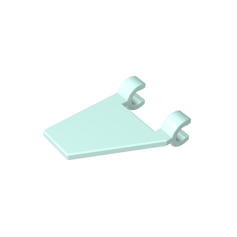 GDS-895 - Flag 2 x 2 Trapezoid with 2 Clips [Thick U Clips]