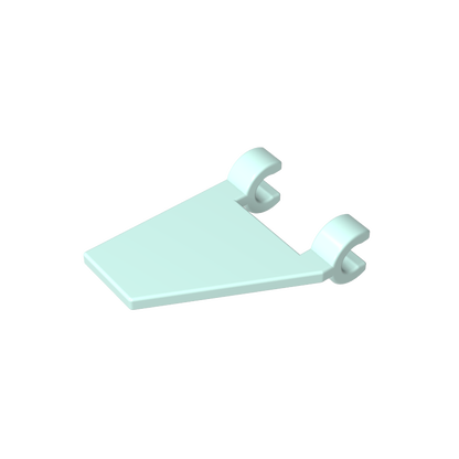 GDS-895 - Flag 2 x 2 Trapezoid with 2 Clips [Thick U Clips]
