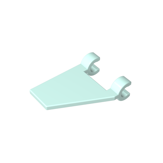 GDS-895 - Flag 2 x 2 Trapezoid with 2 Clips [Thick U Clips]