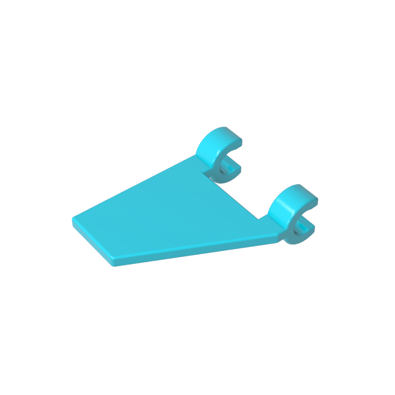 GDS-895 - Flag 2 x 2 Trapezoid with 2 Clips [Thick U Clips]