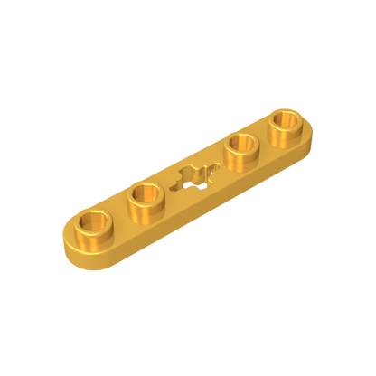 GDS-900 - Technic Plate 1 x 5 with Smooth Ends, 4 Studs and Centre Axle Hole