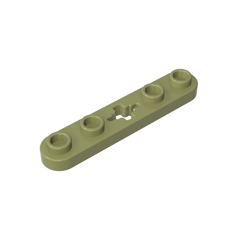 GDS-900 - Technic Plate 1 x 5 with Smooth Ends, 4 Studs and Centre Axle Hole