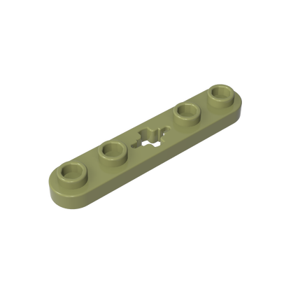 GDS-900 - Technic Plate 1 x 5 with Smooth Ends, 4 Studs and Centre Axle Hole