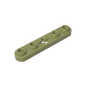 GDS-900 - Technic Plate 1 x 5 with Smooth Ends, 4 Studs and Centre Axle Hole
