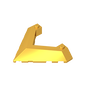 GDS-90017 - Wedge Sloped 45Degrees 6 x 8 with Pointed Cutout