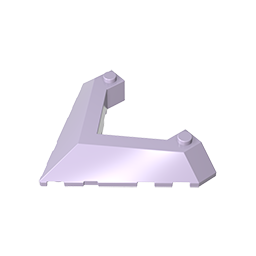 GDS-90017 - Wedge Sloped 45Degrees 6 x 8 with Pointed Cutout