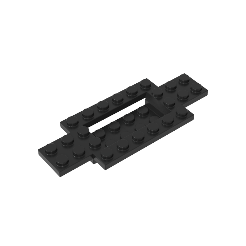 GDS-90027 - Vehicle Base 4 x 10 x 2/3 with 4 x 2 Recessed Center with Smooth Underside