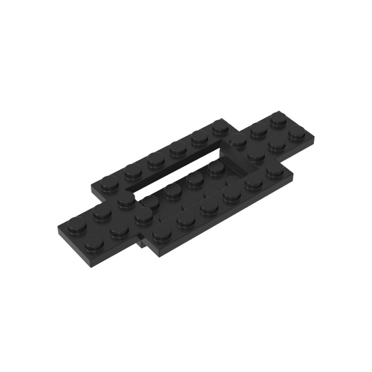 GDS-90027 - Vehicle Base 4 x 10 x 2/3 with 4 x 2 Recessed Center with Smooth Underside