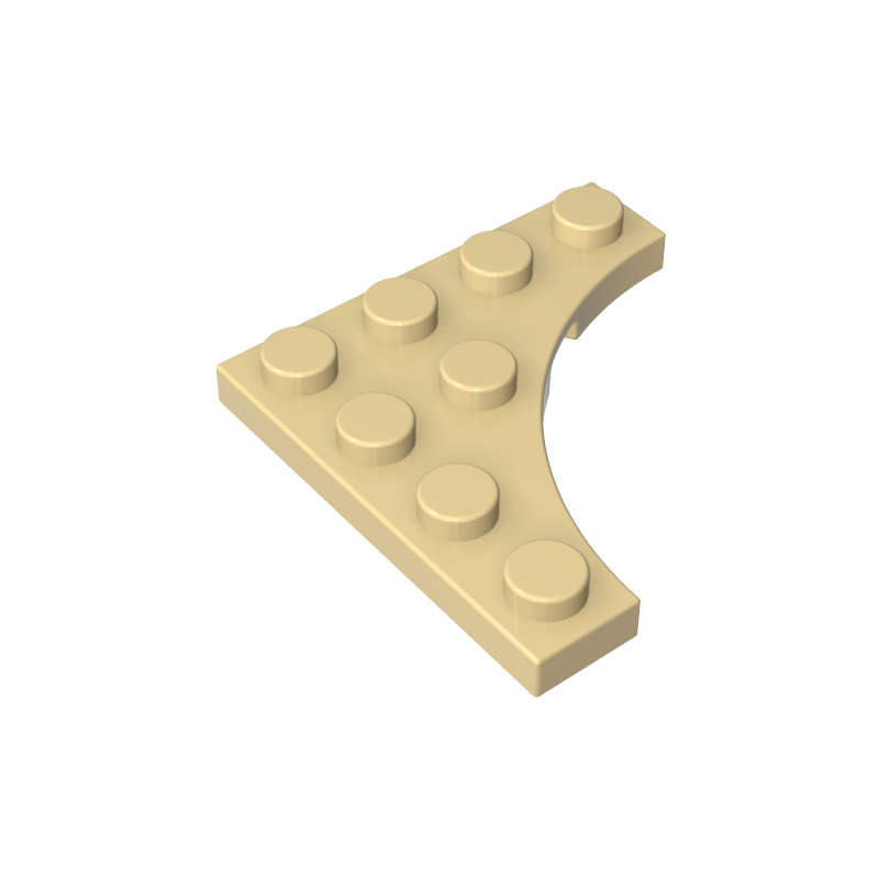 GDS-90033 - Plate Special 4 x 4 with Curved Cutout