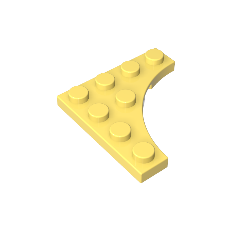 GDS-90033 - Plate Special 4 x 4 with Curved Cutout