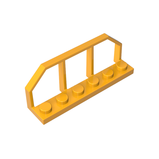 GDS-90037 - Plate Special 1 x 6 with Train Wagon End Fence