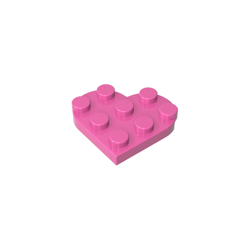 GDS-90039 - Plate Angled 3 x 3 with Heart Shape